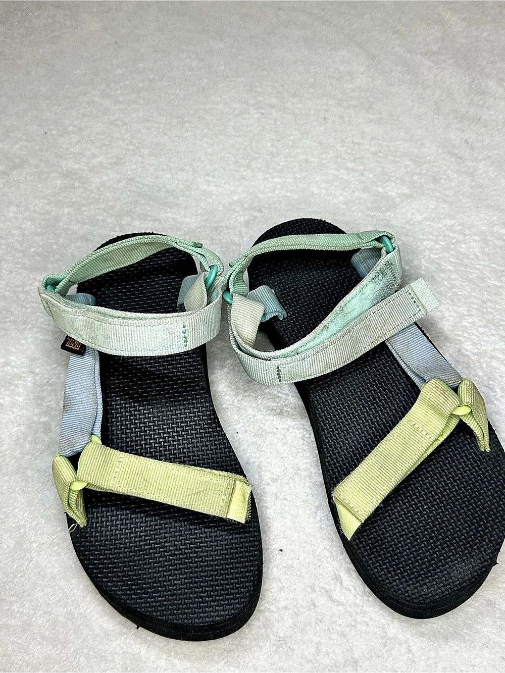 Teva Original Universal Sandals kids Sport Sandals US 4 Green & Black